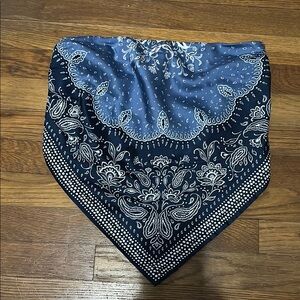Blue Paisley Bandana Tube Top